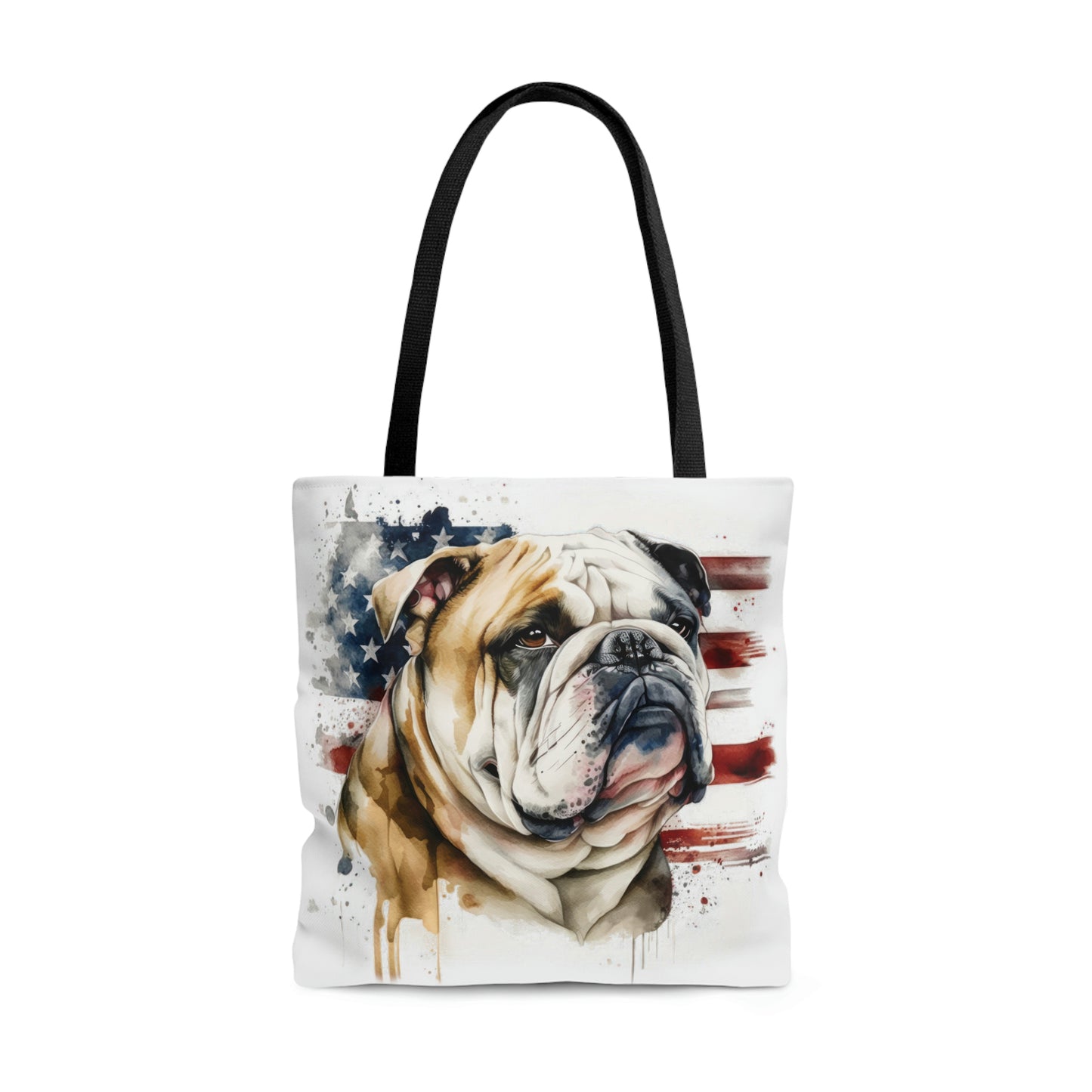 English Bulldog (Patriotic) Tote Bag