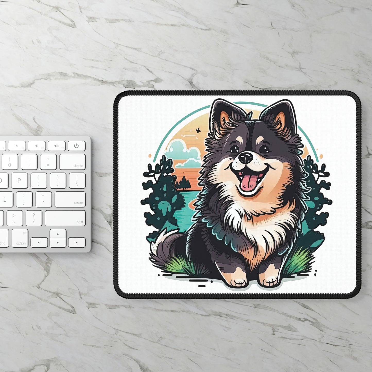 Finnish Lapphund - Cartoon #3 - Mouse Pad