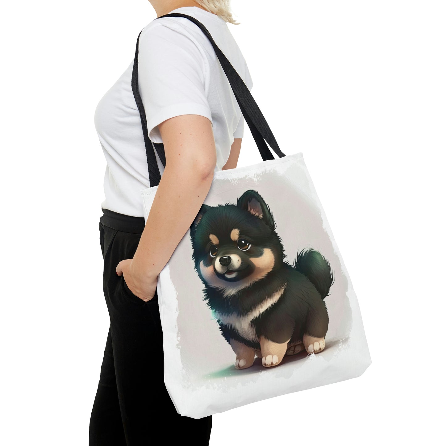 Finnish Lapphund - Cartoon #1 - Tote Bag