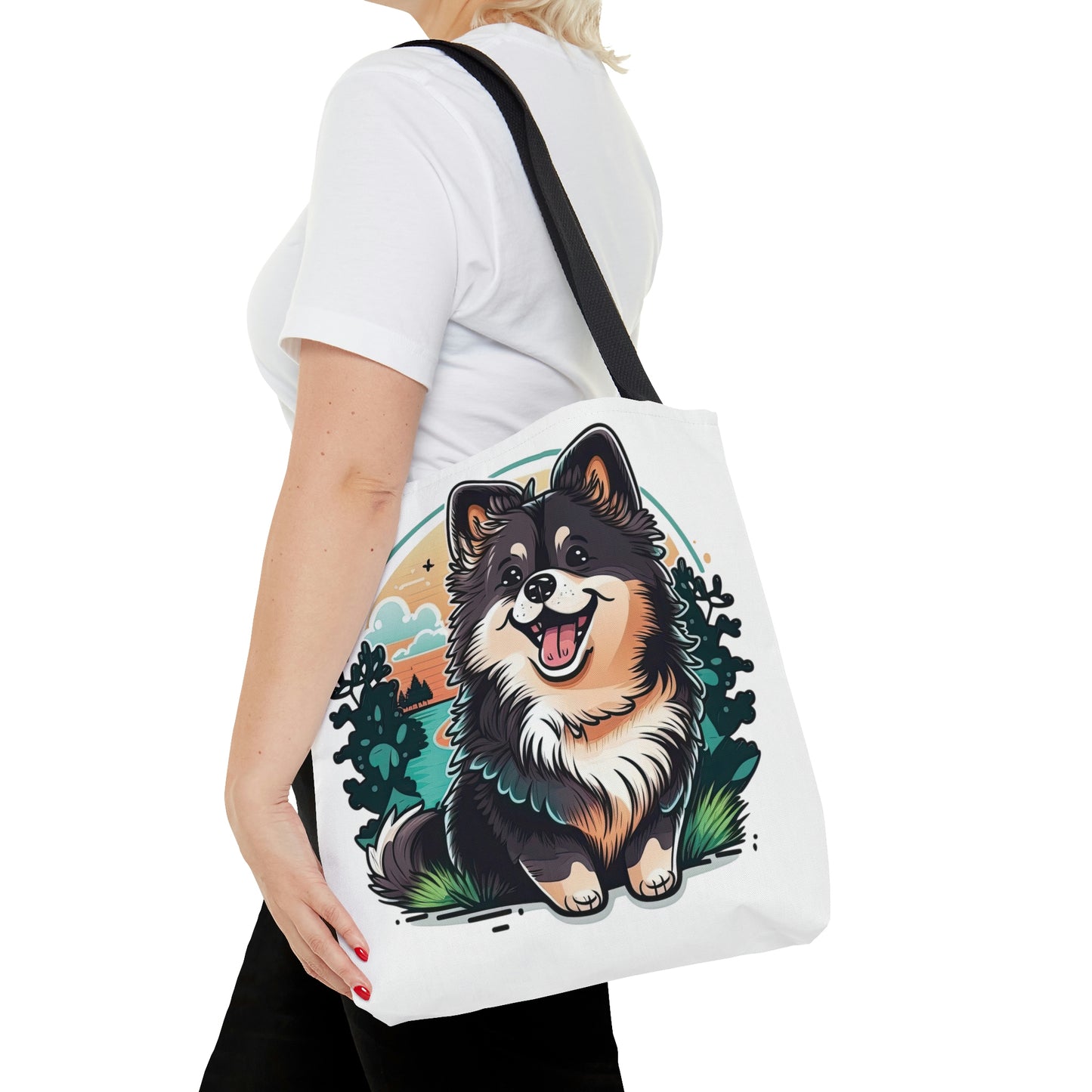 Finnish Lapphund - Cartoon #3 - Tote Bag
