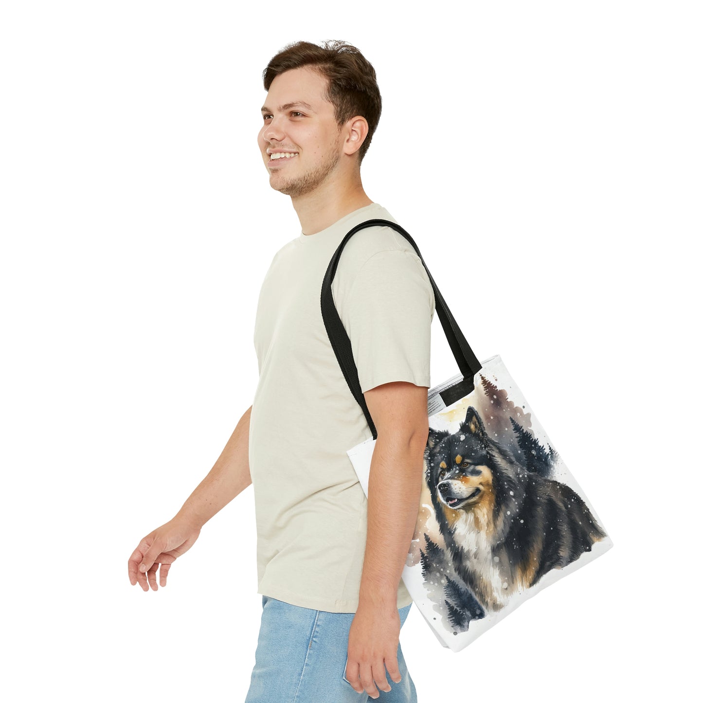 Finnish Lapphund - Snowy #3 - Tote Bag