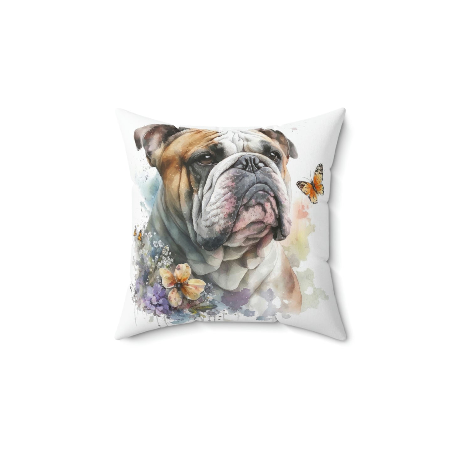 English Bulldog Square Pillow