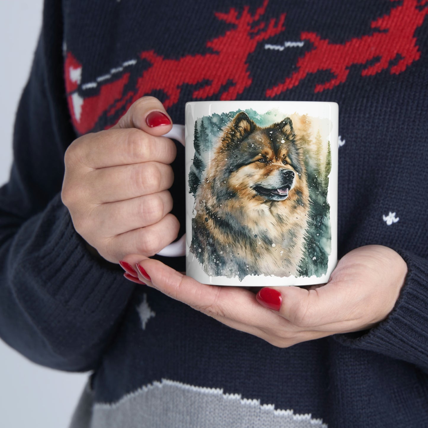 Finnish Lapphund - Snowy #2 - Mug