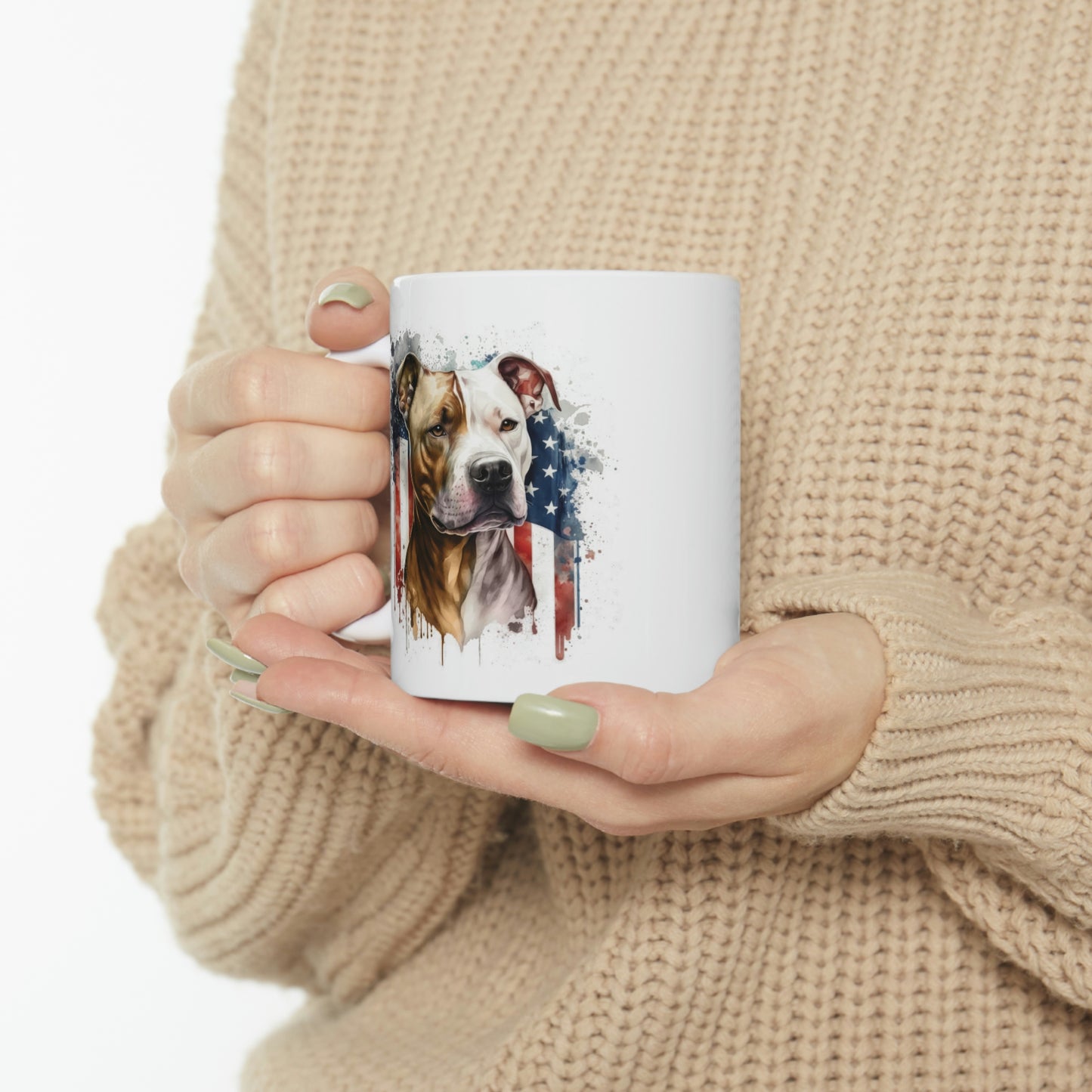 Pit Bull (Patriotic) Ceramic Mug