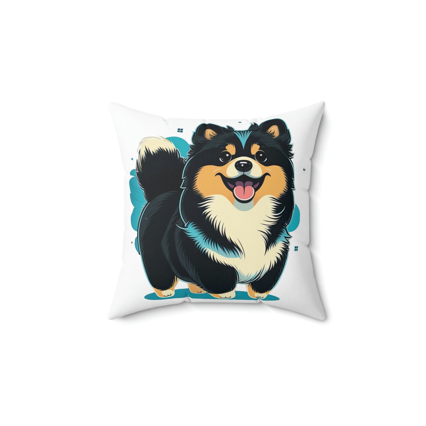 Finnish Lapphund - Cartoon #2 - Pillow