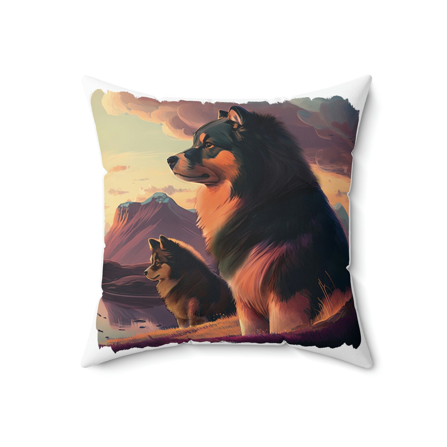 Finnish Lapphund - Field #1 - Pillow