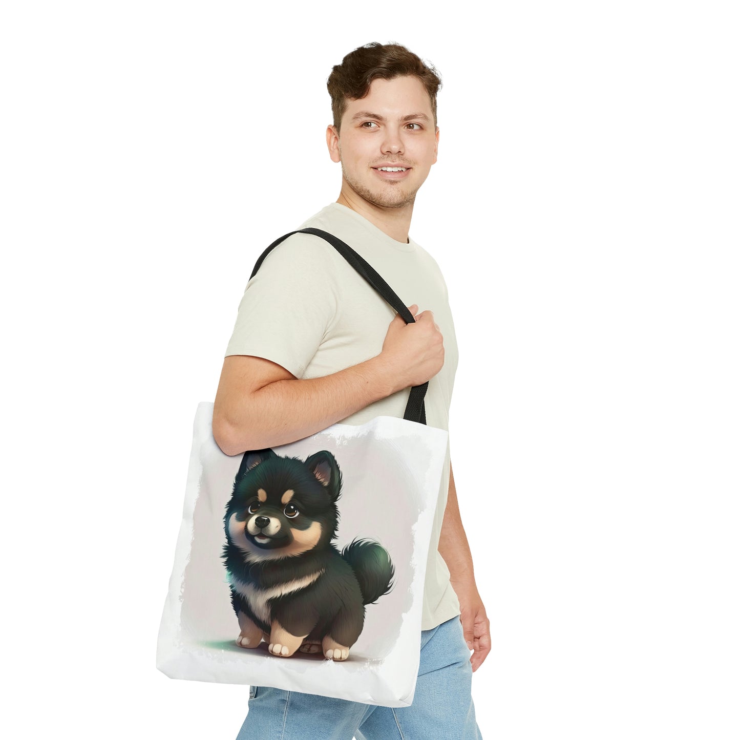 Finnish Lapphund - Cartoon #1 - Tote Bag