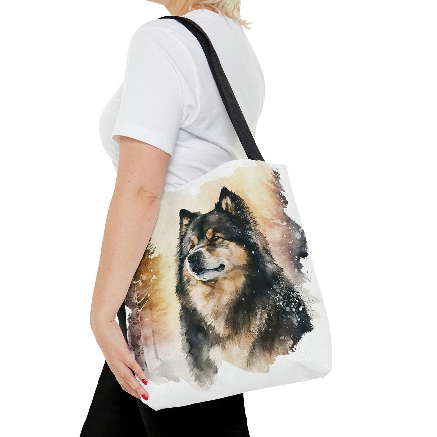 Finnish Lapphund - Snowy #4 - Tote Bag