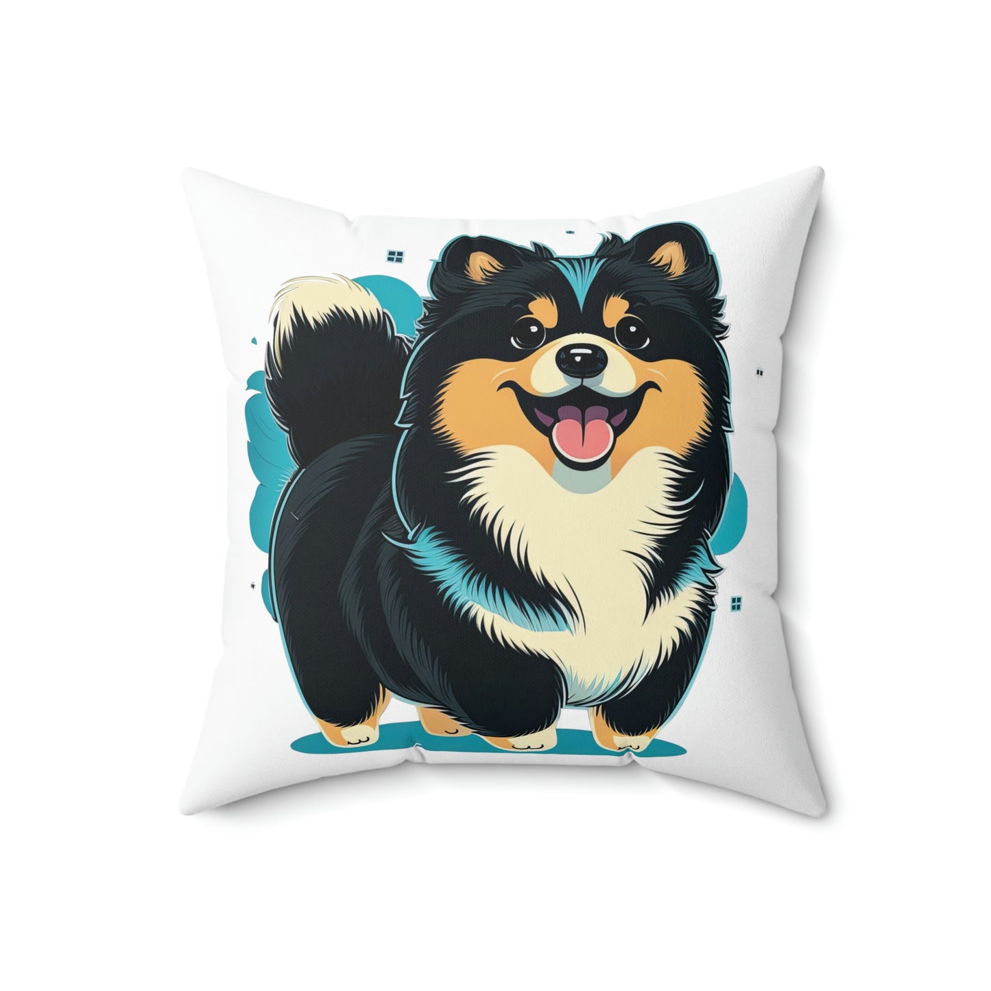 Finnish Lapphund - Cartoon #2 - Pillow