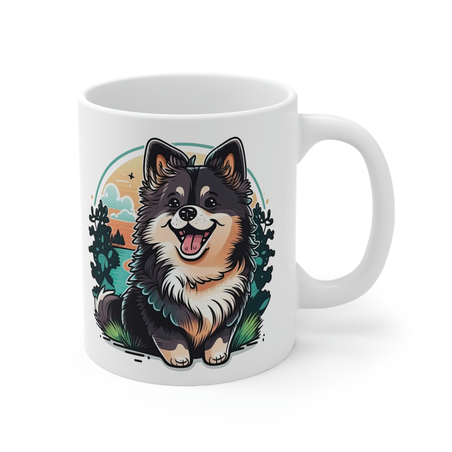 Finnish Lapphund - Cartoon #3 - Mug