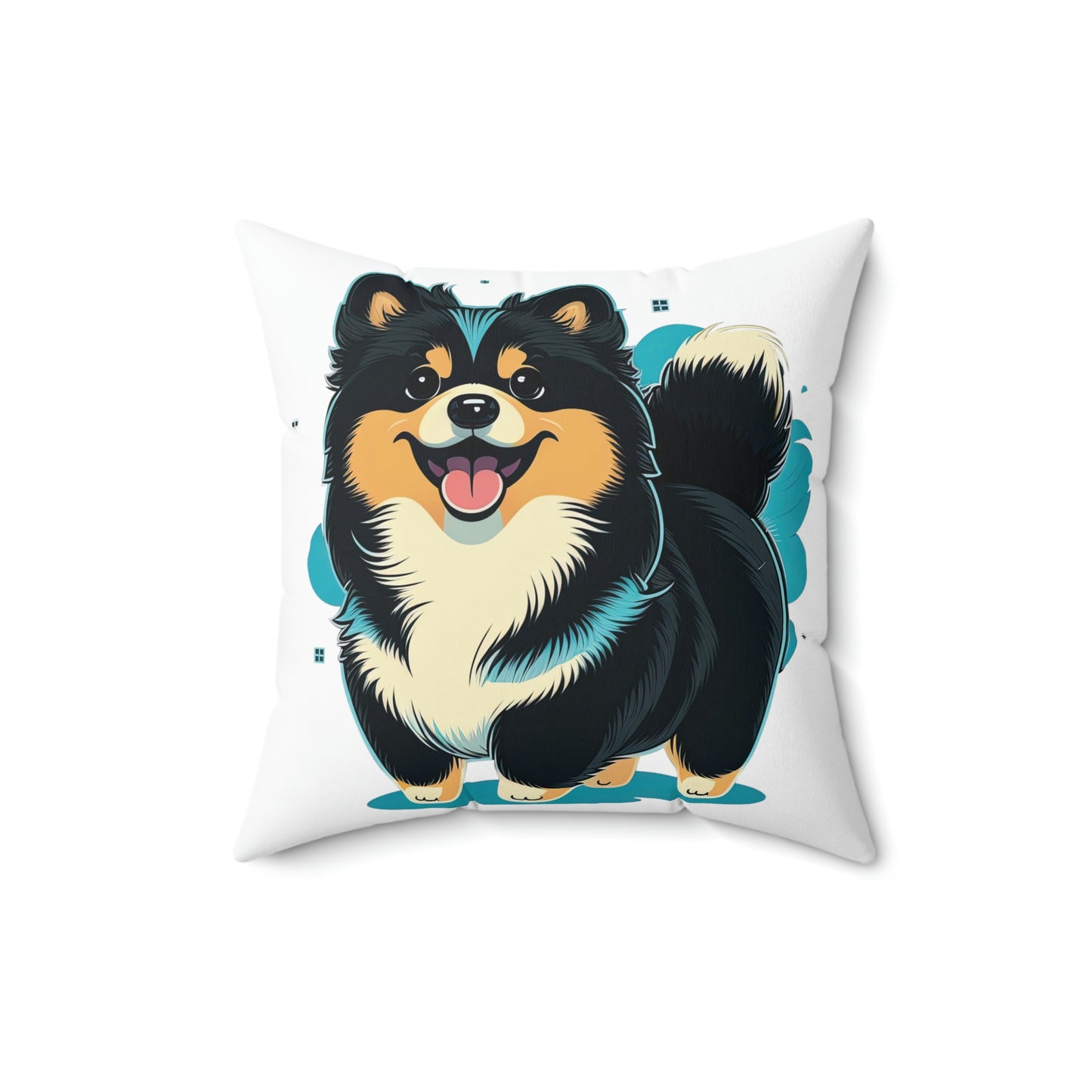 Finnish Lapphund - Cartoon #2 - Pillow