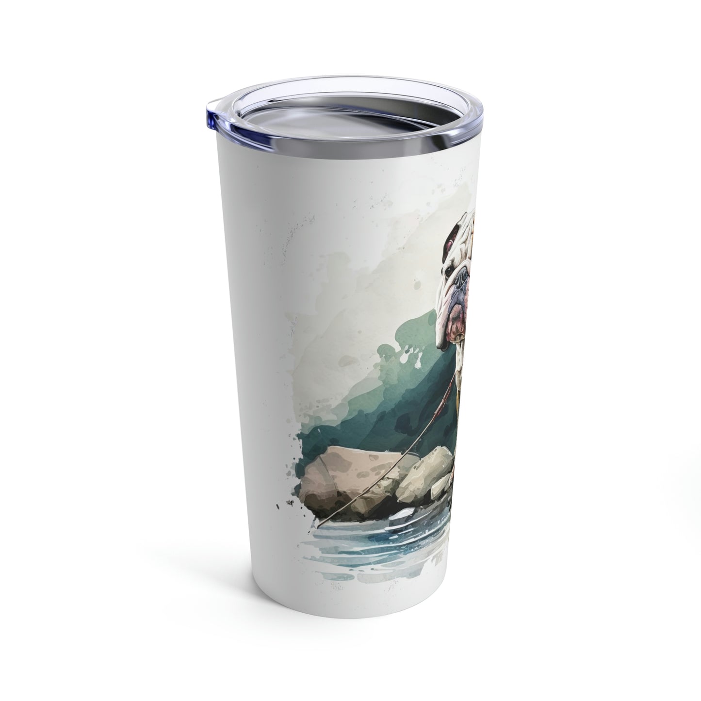 English Bulldog (Fishing) Stainless Steel Tumbler