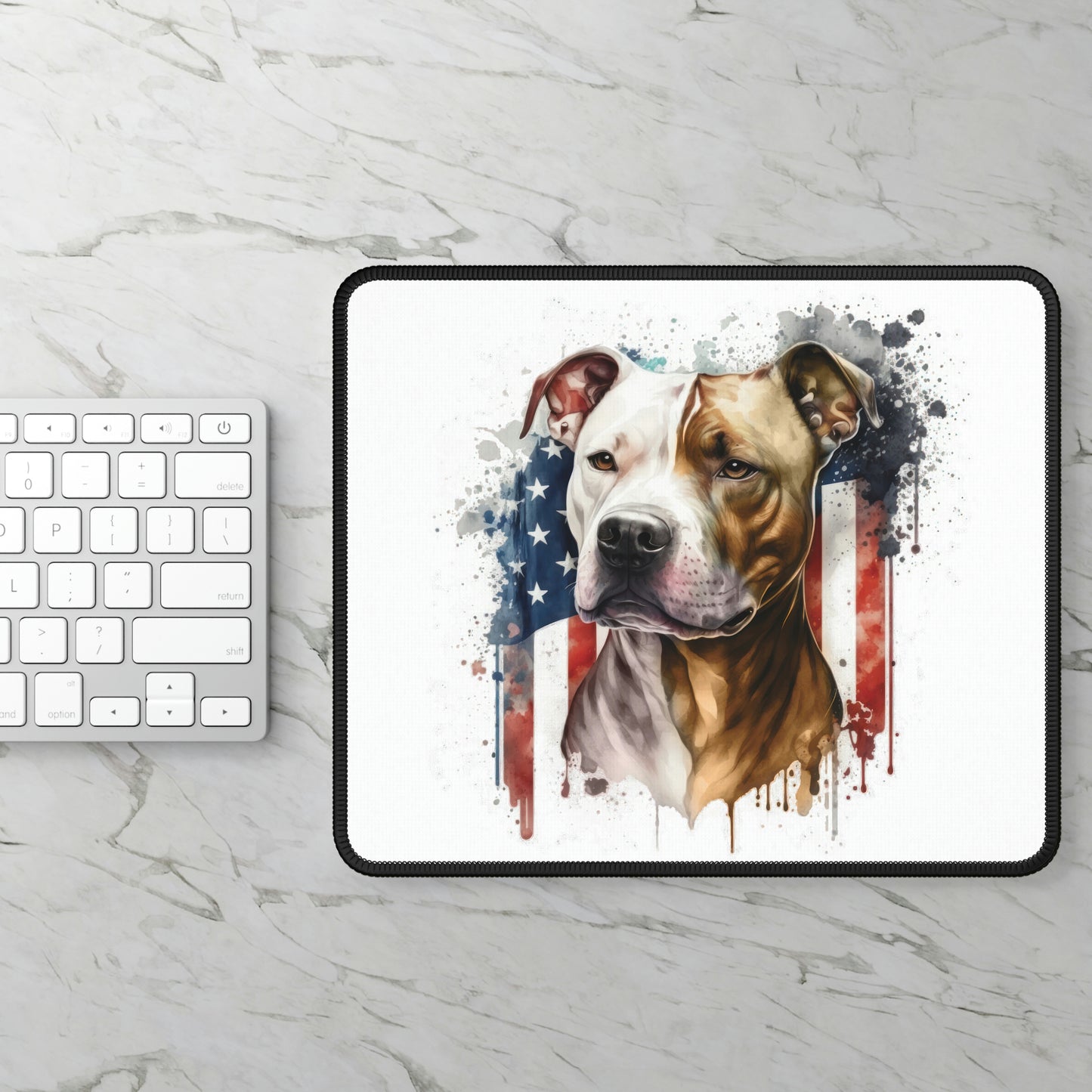 Pit Bull (Patriotic) Mouse Pad