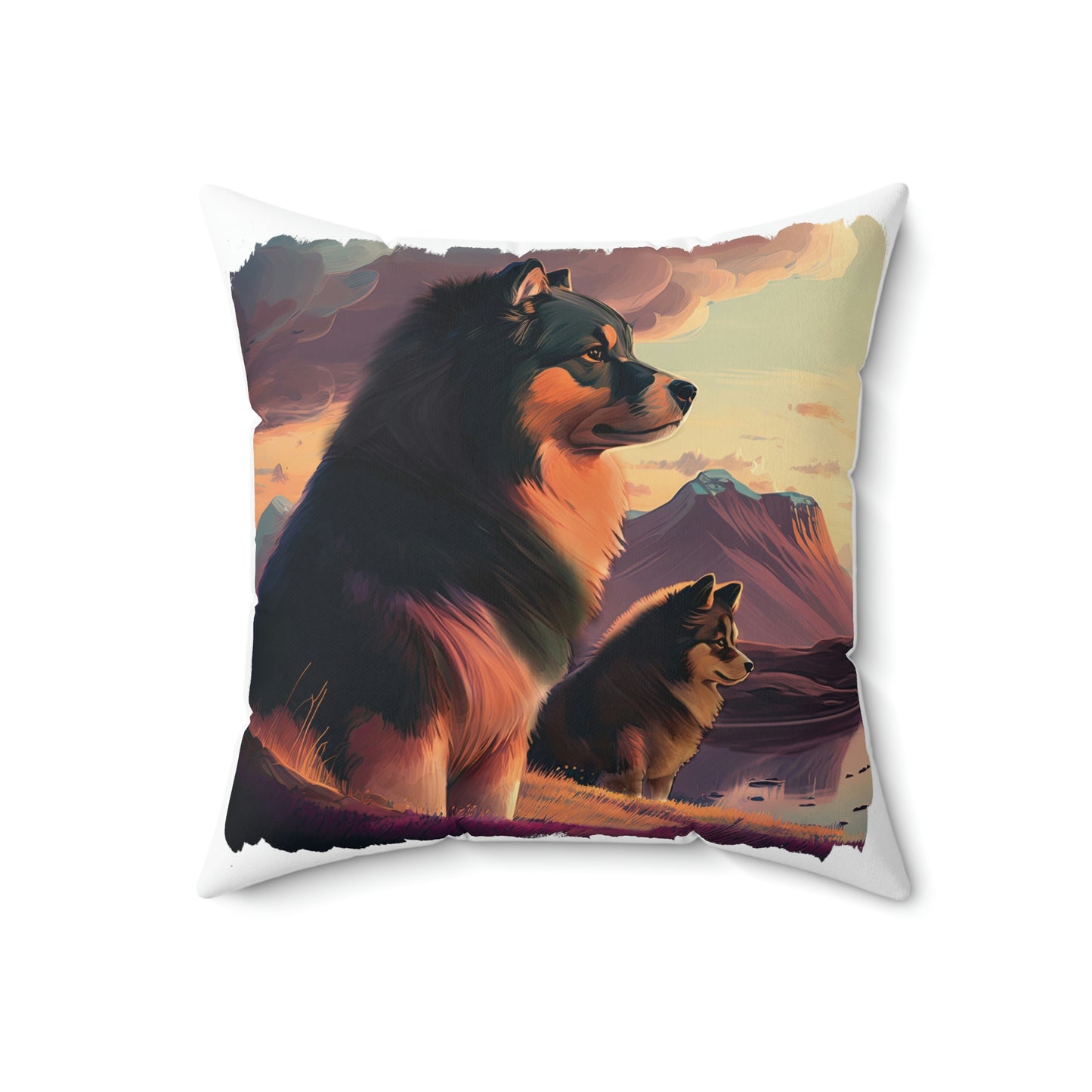 Finnish Lapphund - Field #1 - Pillow