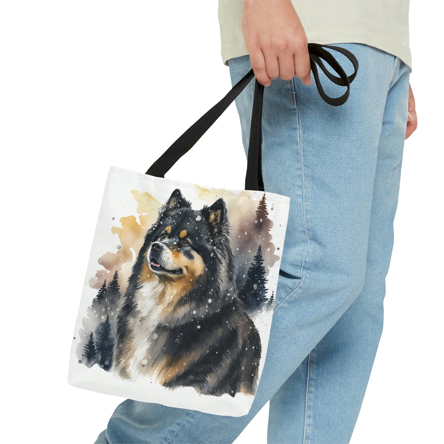 Finnish Lapphund - Snowy #3 - Tote Bag