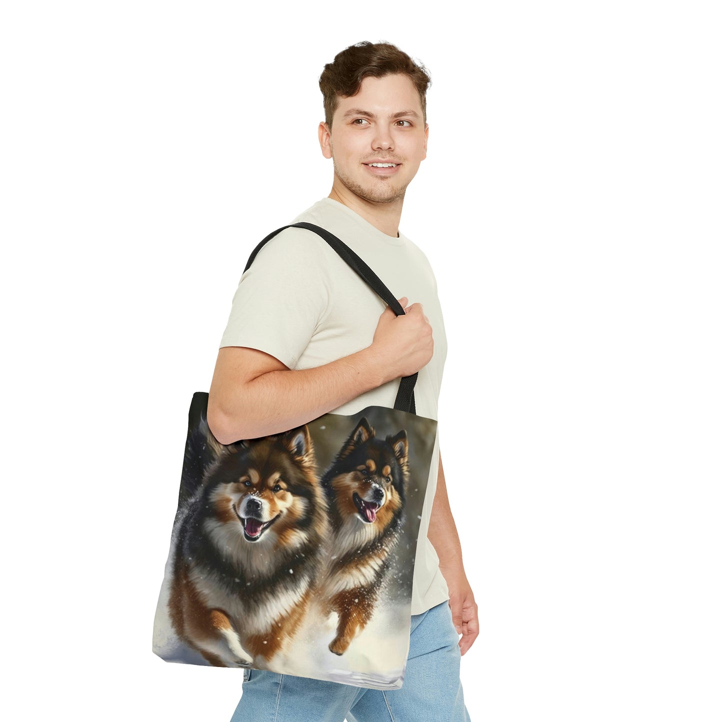 Finnish Lapphund - Snowy #1 - Tote Bag