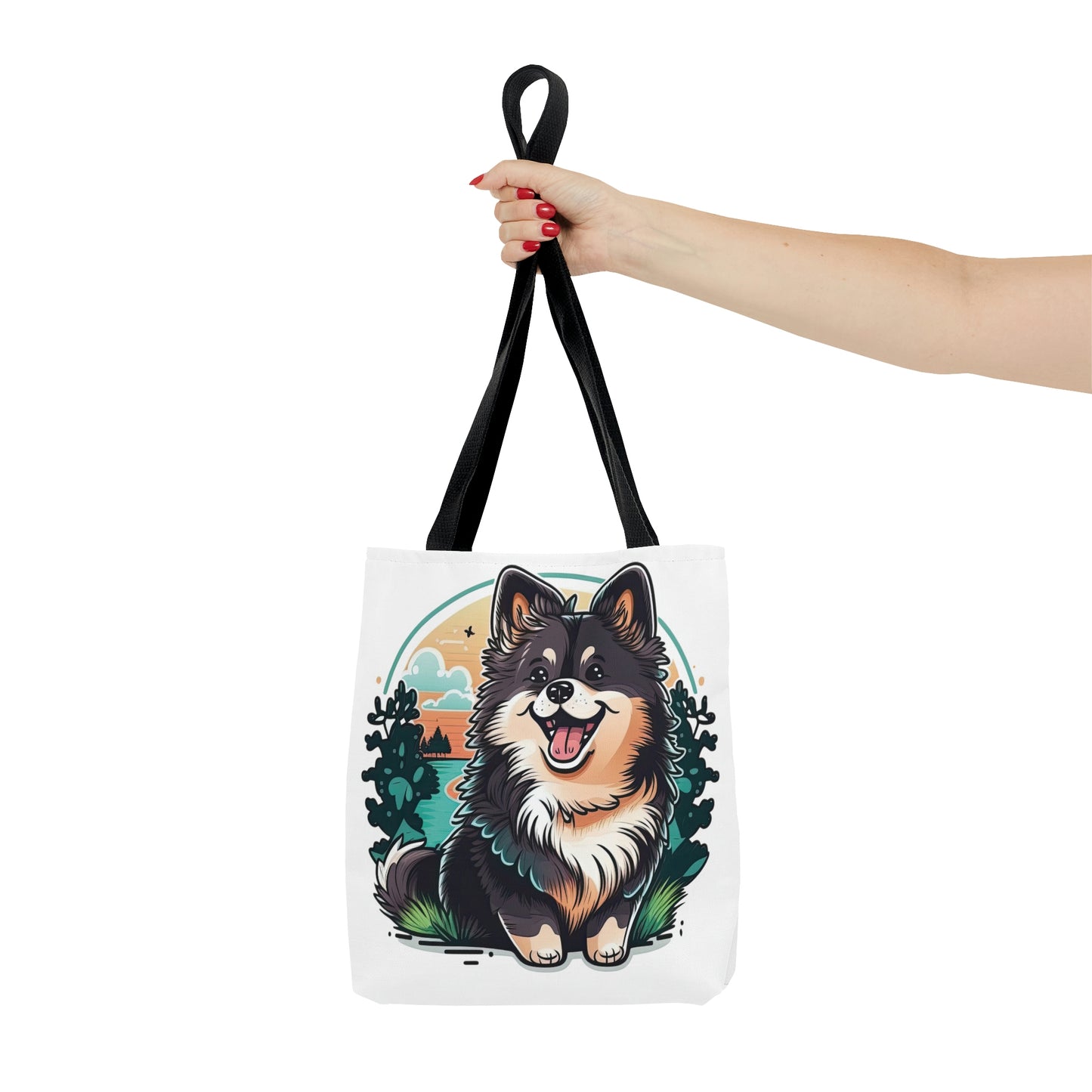Finnish Lapphund - Cartoon #3 - Tote Bag
