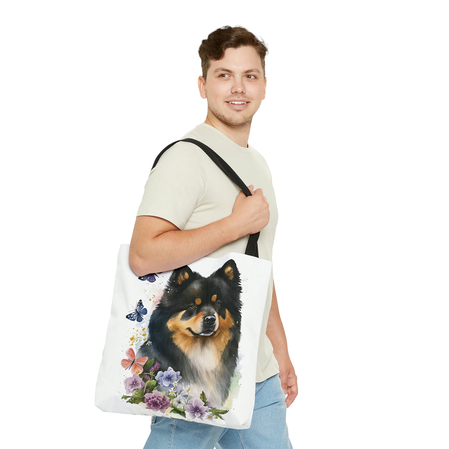 Finnish Lapphund - Spring #6 - Tote Bag