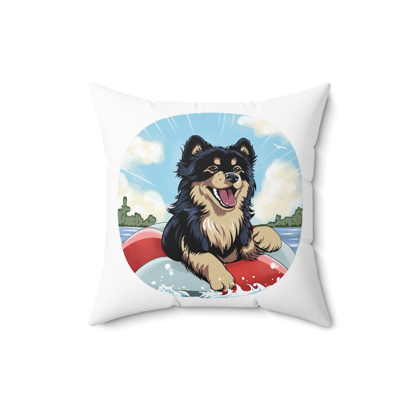 Finnish Lapphund - Beach Party #1 - Pillow