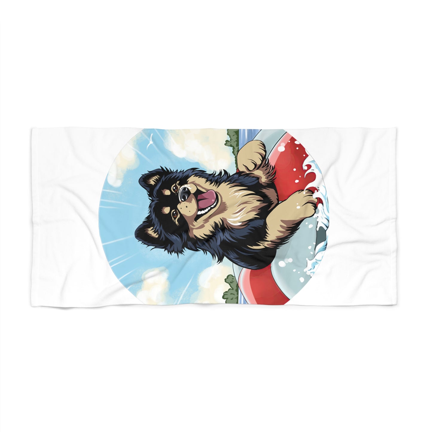 Finnish Lapphund - Beach Party #1 - Beach Towel