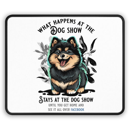 Finnish Lapphund - Stays at the Dog Show - Mouse Pad