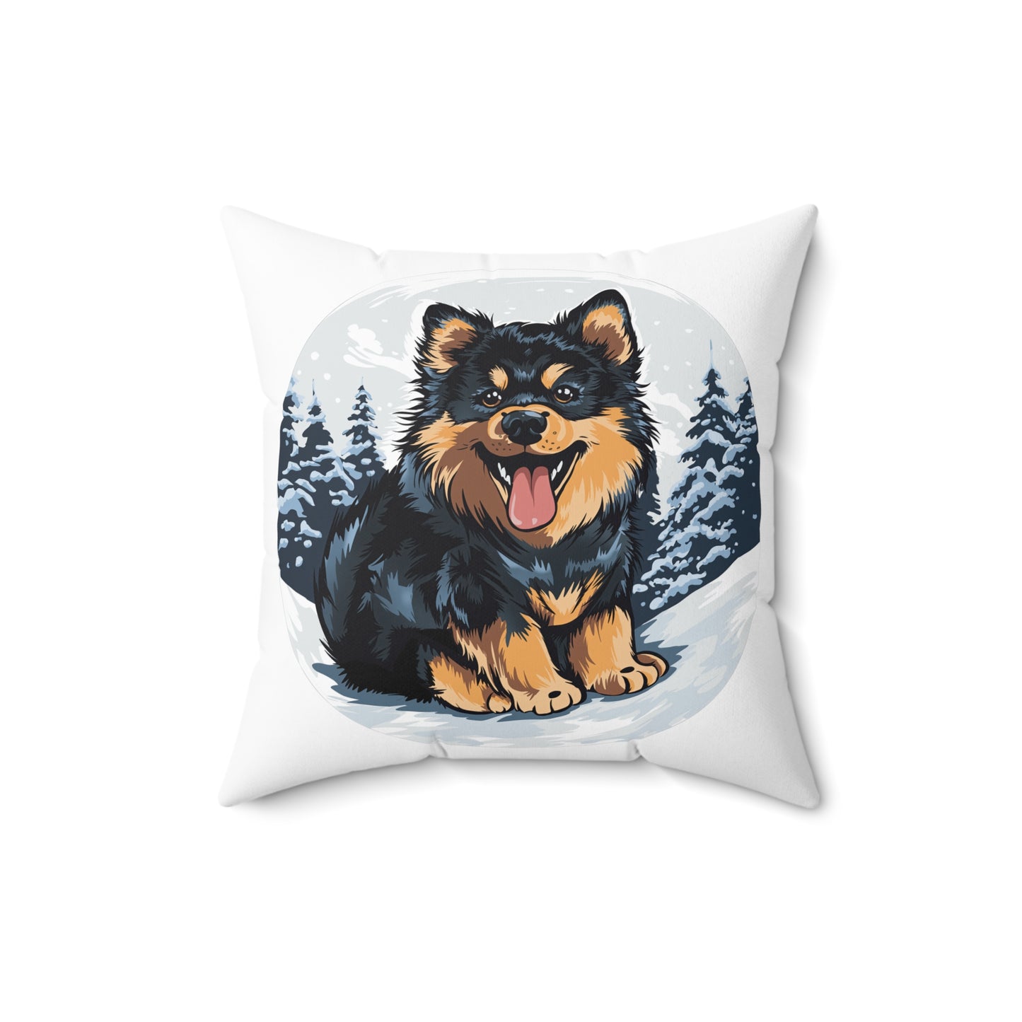 Finnish Lapphund - Snowy #5 - Pillow