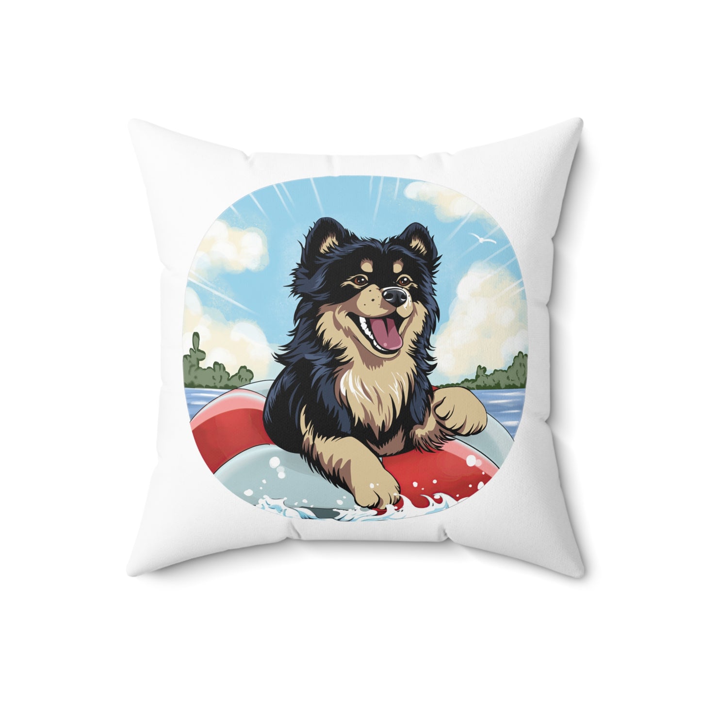 Finnish Lapphund - Beach Party #1 - Pillow