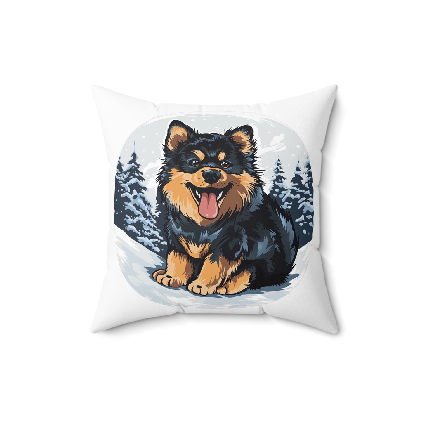 Finnish Lapphund - Snowy #5 - Pillow