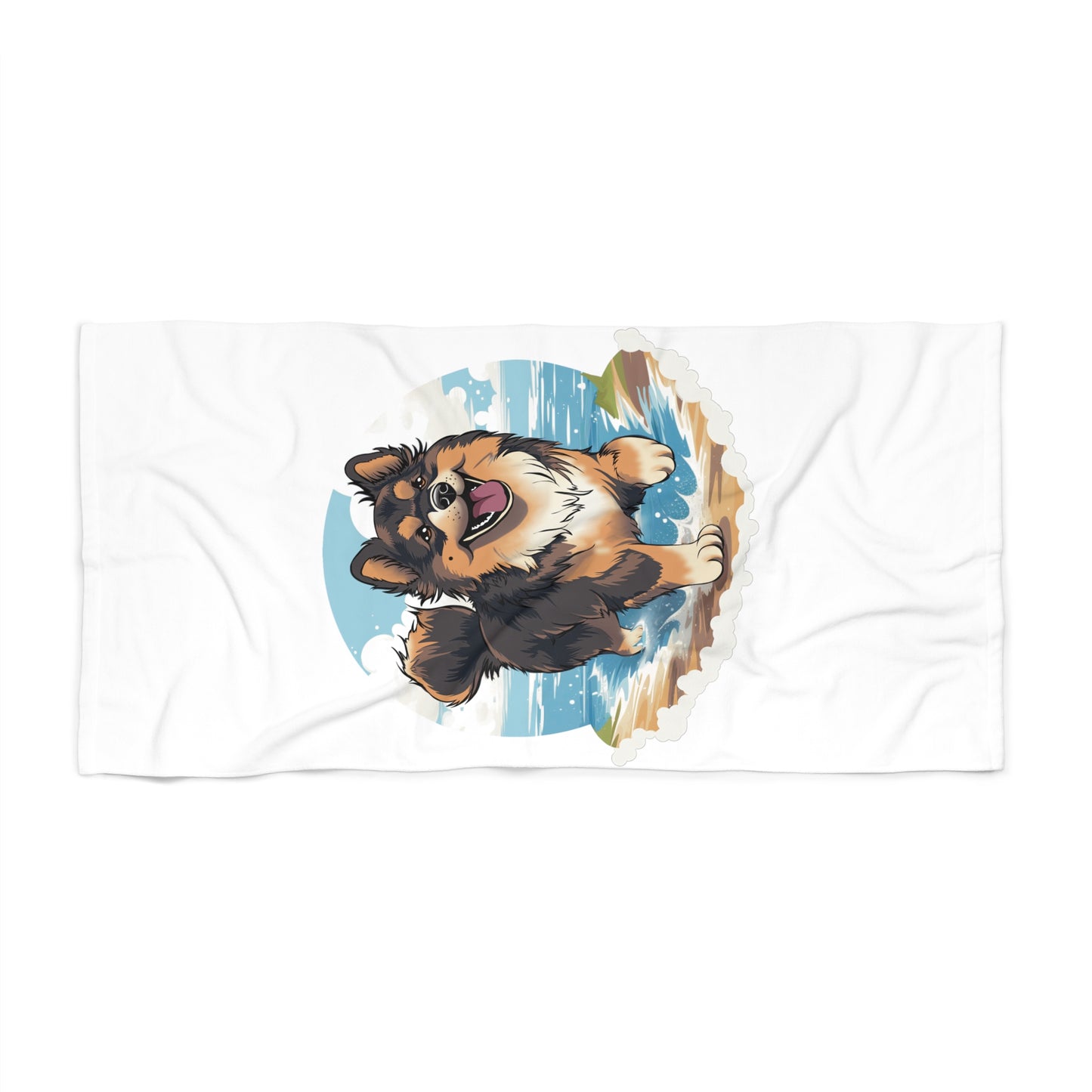 Finnish Lapphund - Beach Party #2 - Beach Towel