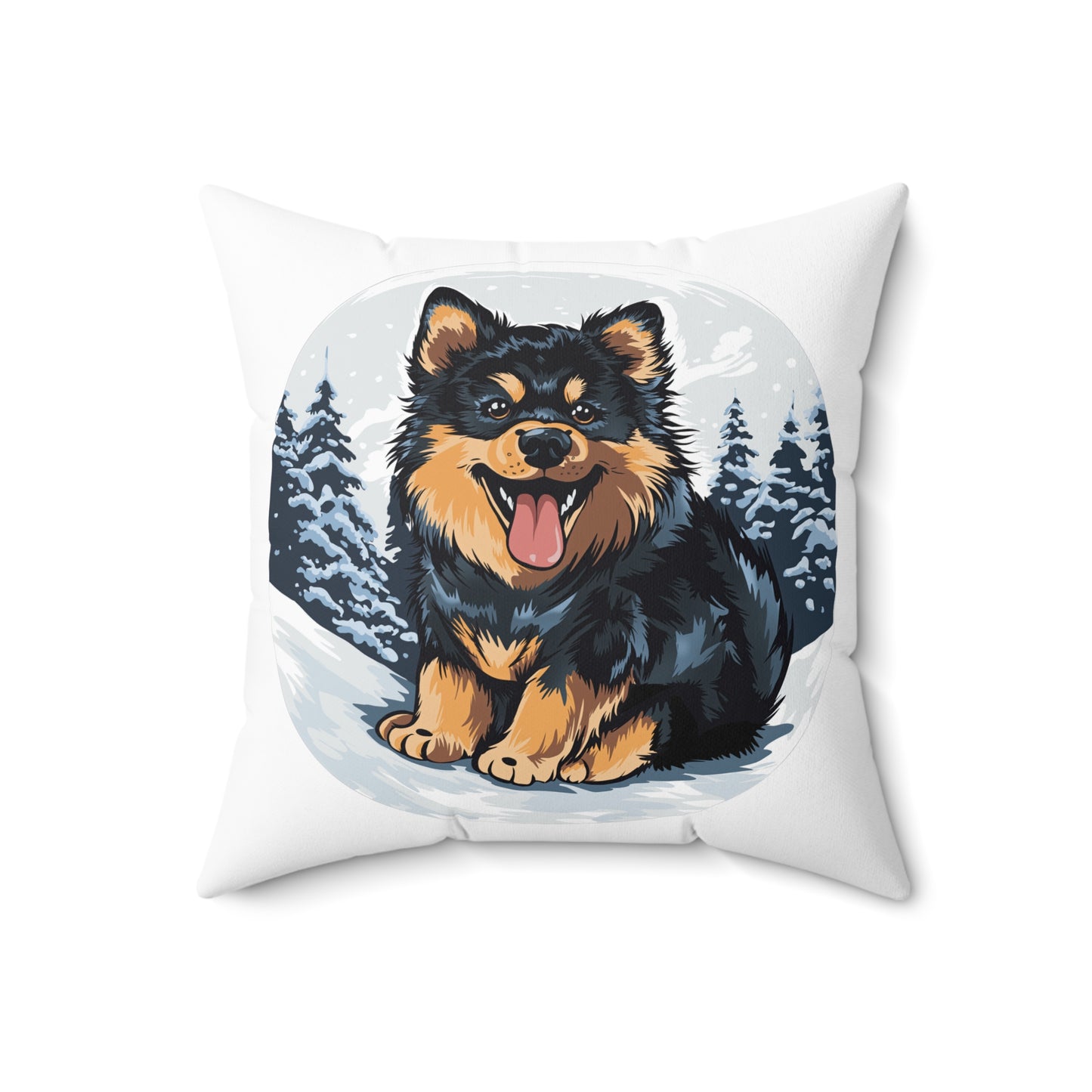 Finnish Lapphund - Snowy #5 - Pillow