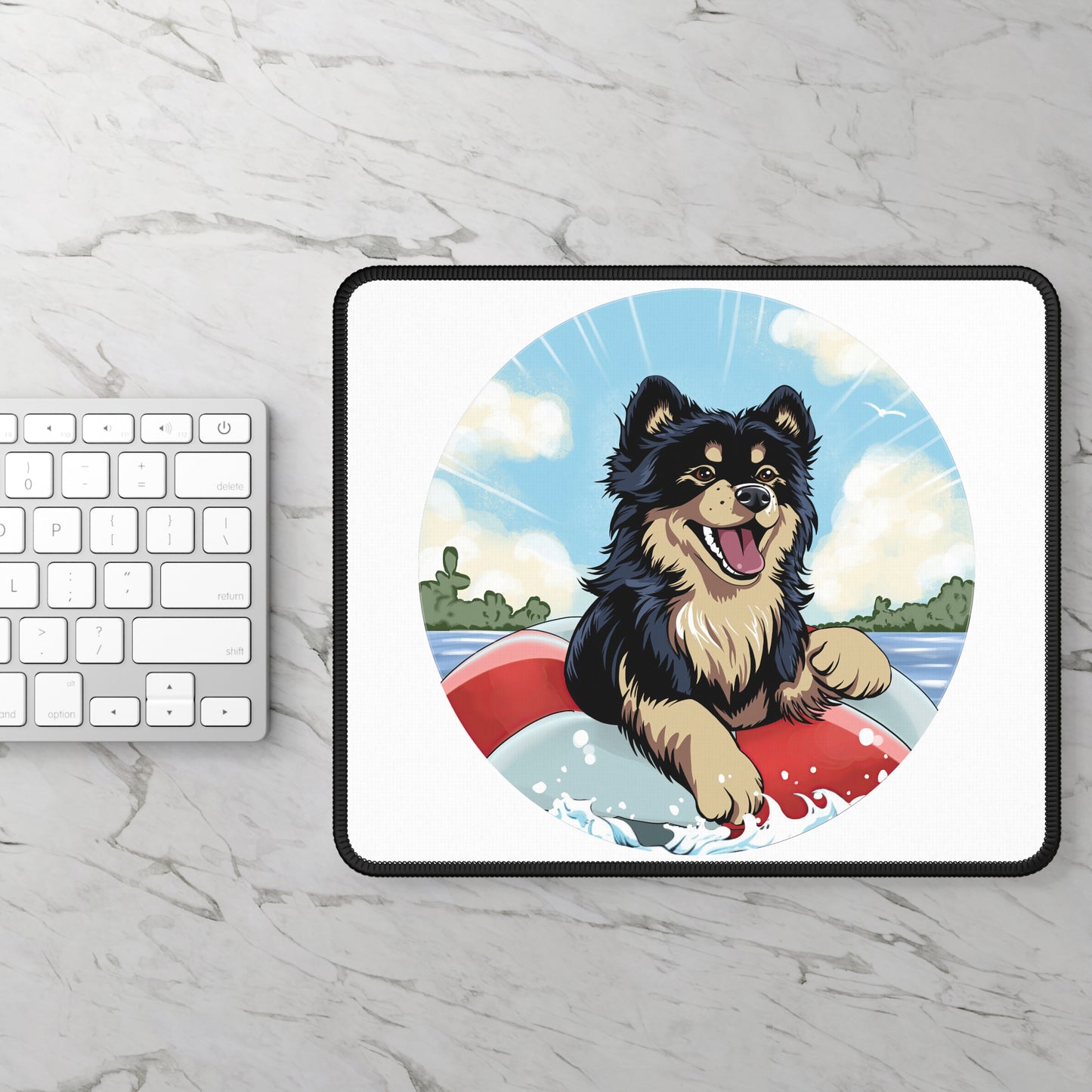 Finnish Lapphund - Beach Party #1 - Mouse Pad