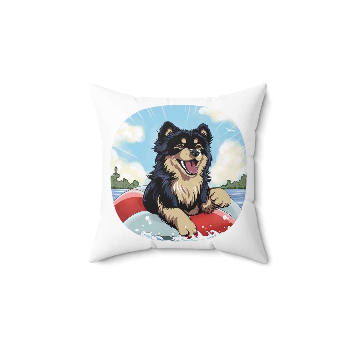 Finnish Lapphund - Beach Party #1 - Pillow