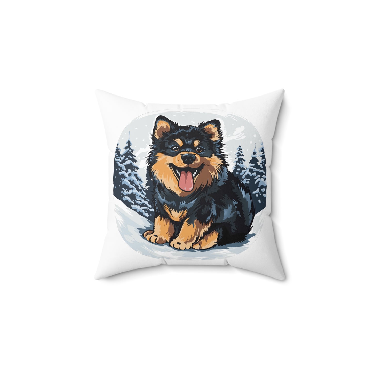 Finnish Lapphund - Snowy #5 - Pillow