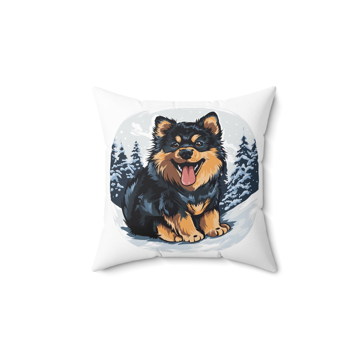 Finnish Lapphund - Snowy #5 - Pillow