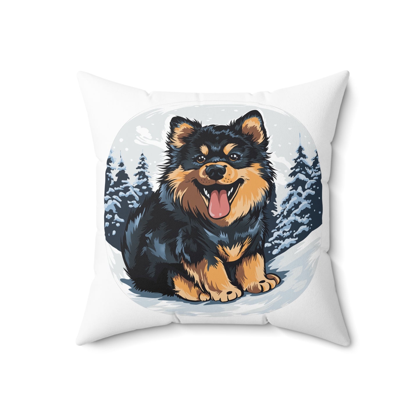 Finnish Lapphund - Snowy #5 - Pillow