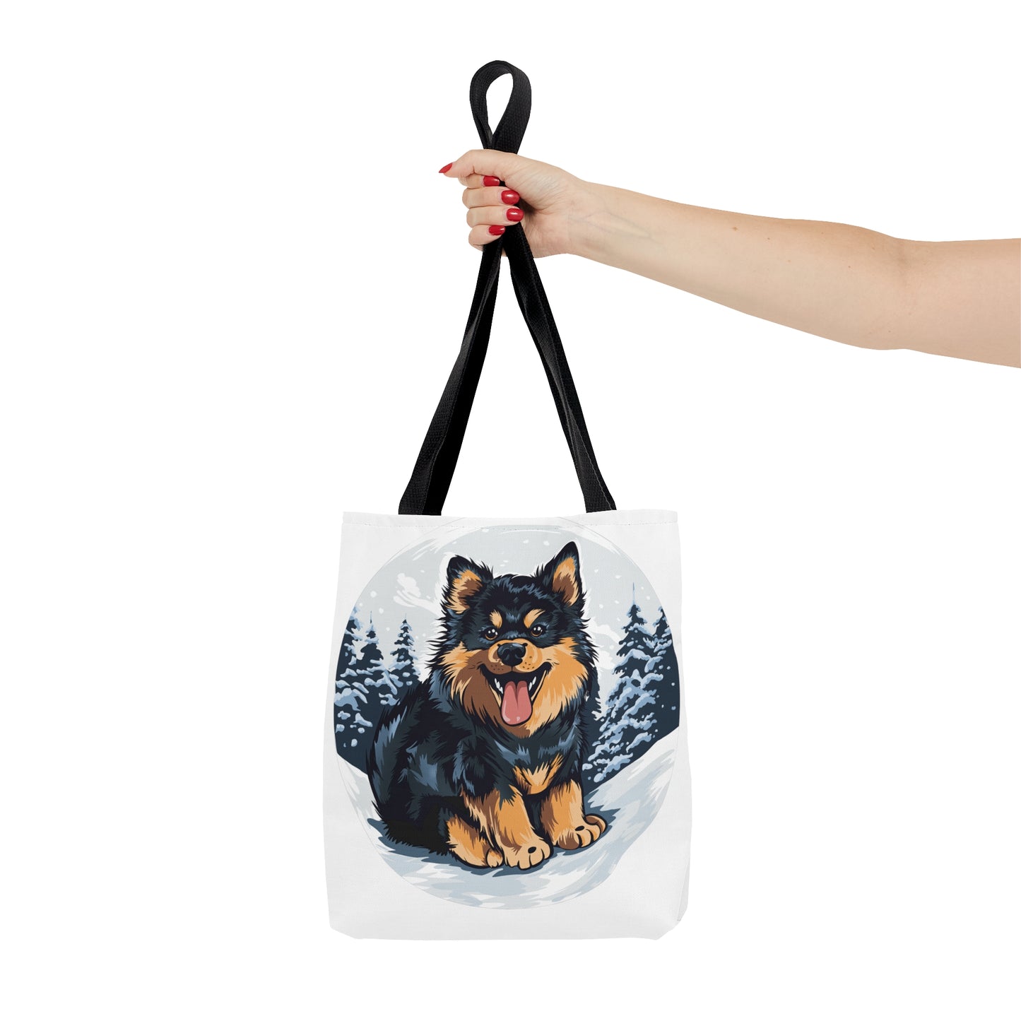 Finnish Lapphund - Snowy #5 - Tote Bag