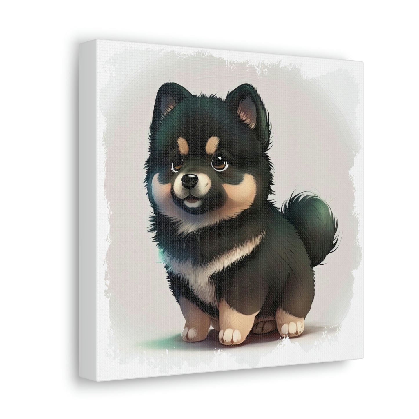 Finnish Lapphund - Cartoon #1 - Canvas