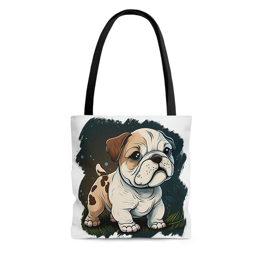 English Bulldog (Cartoon) Tote Bag