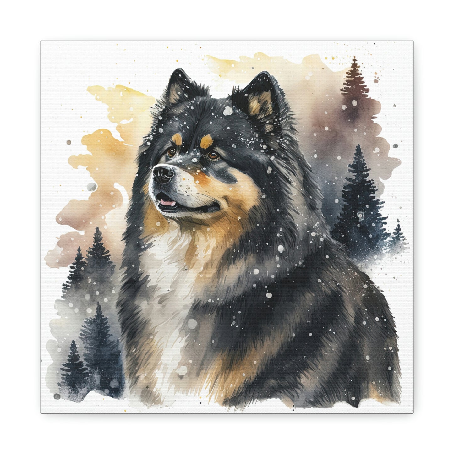 Finnish Lapphund - Snowy #3 - Canvas