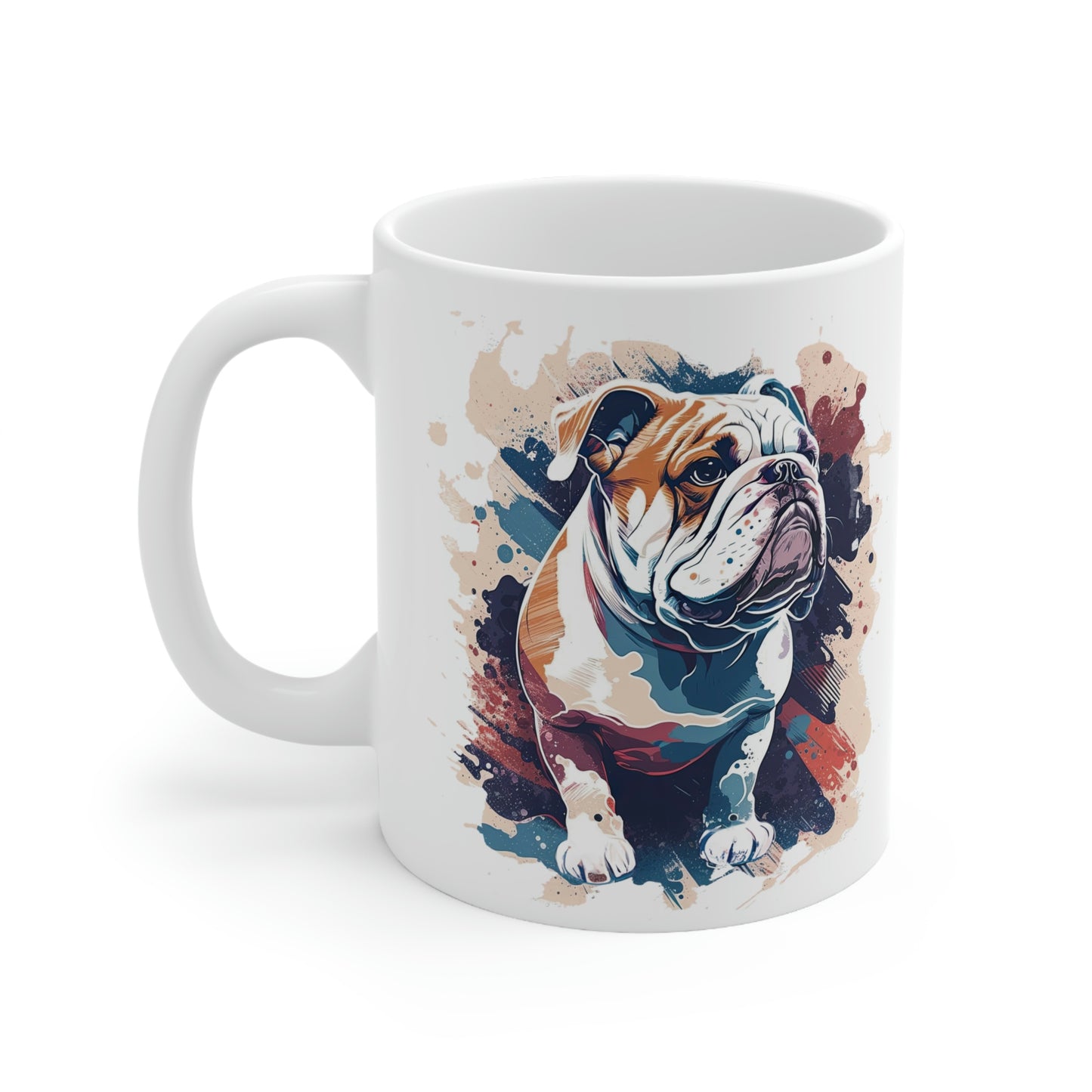 English Bulldog (Splatter) Ceramic Mug