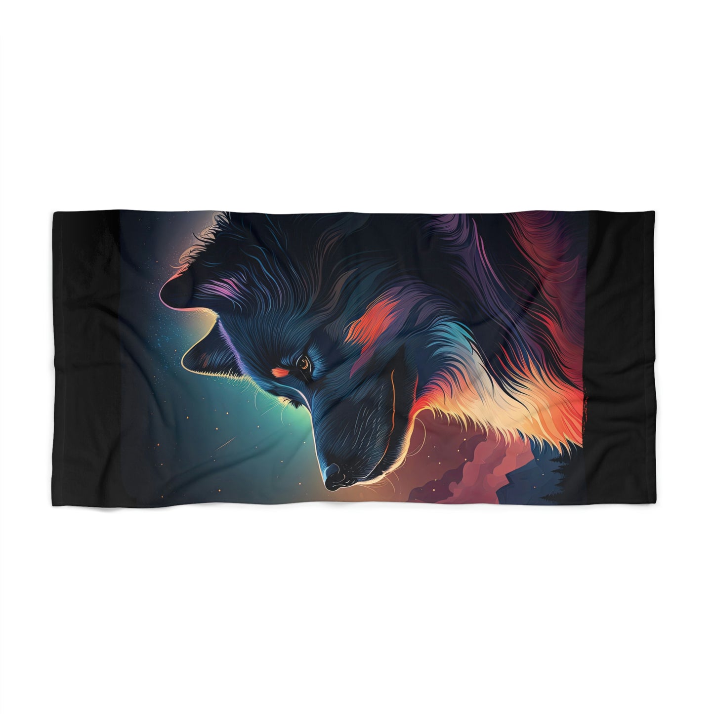 Finnish Lapphund - Stars #4 - Beach Towel