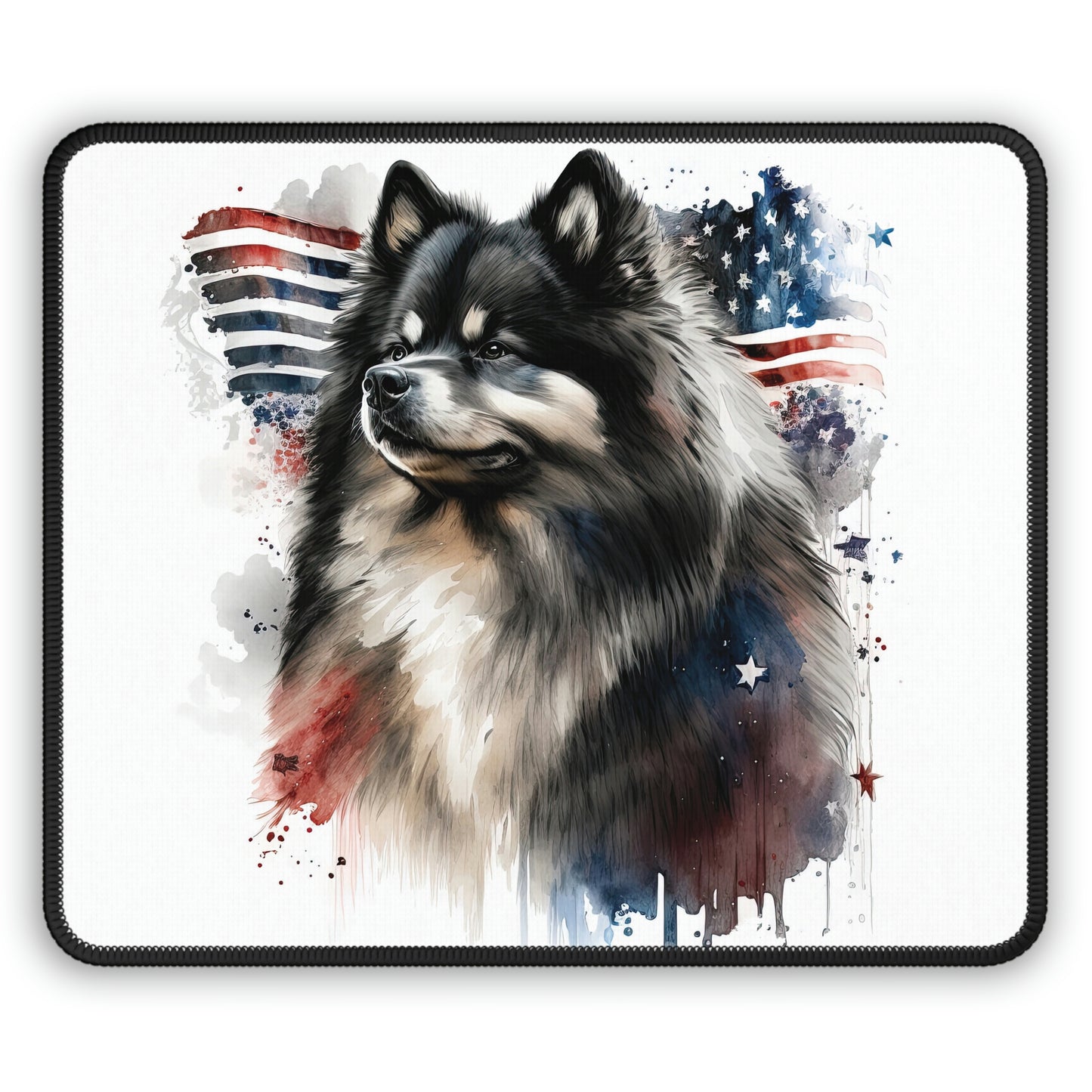 Finnish Lapphund - Patriotic #1 - Mouse Pad