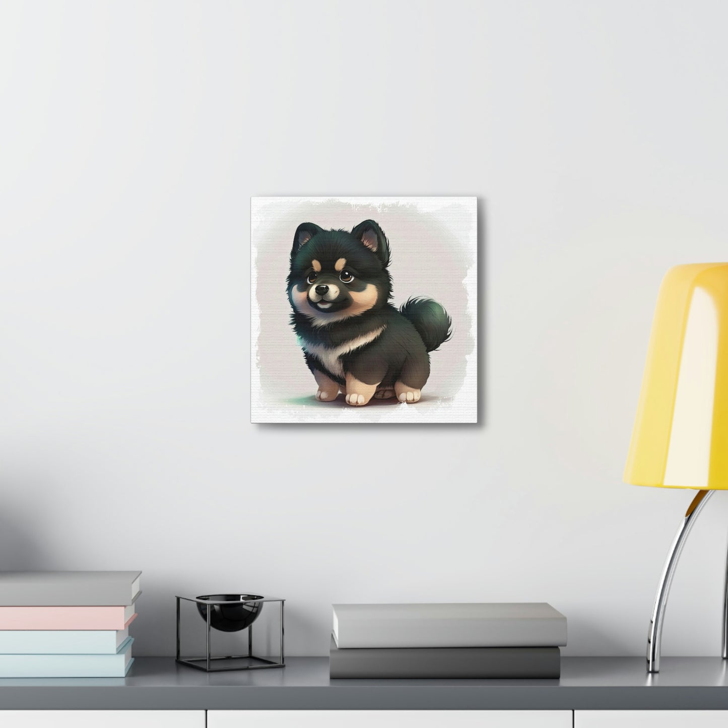 Finnish Lapphund - Cartoon #1 - Canvas