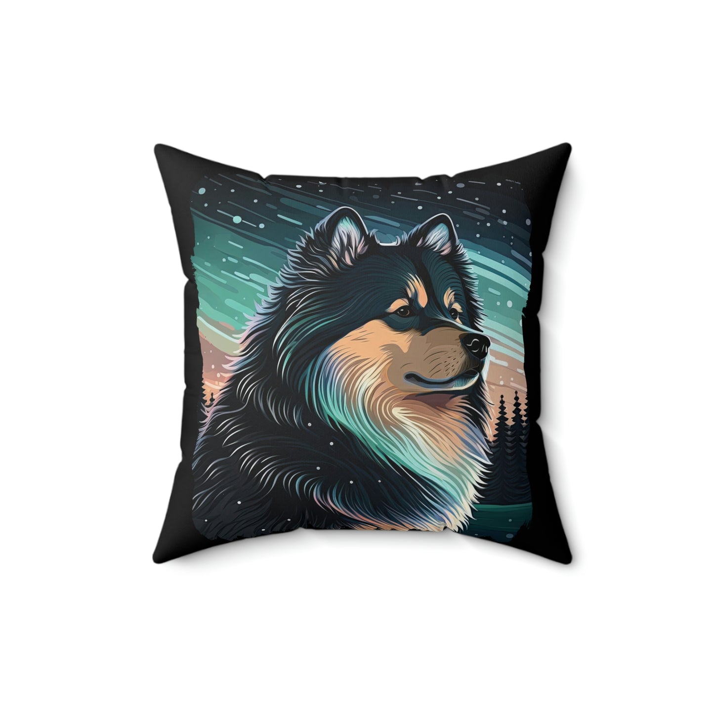 Finnish Lapphund - Stars #3 - Pillow