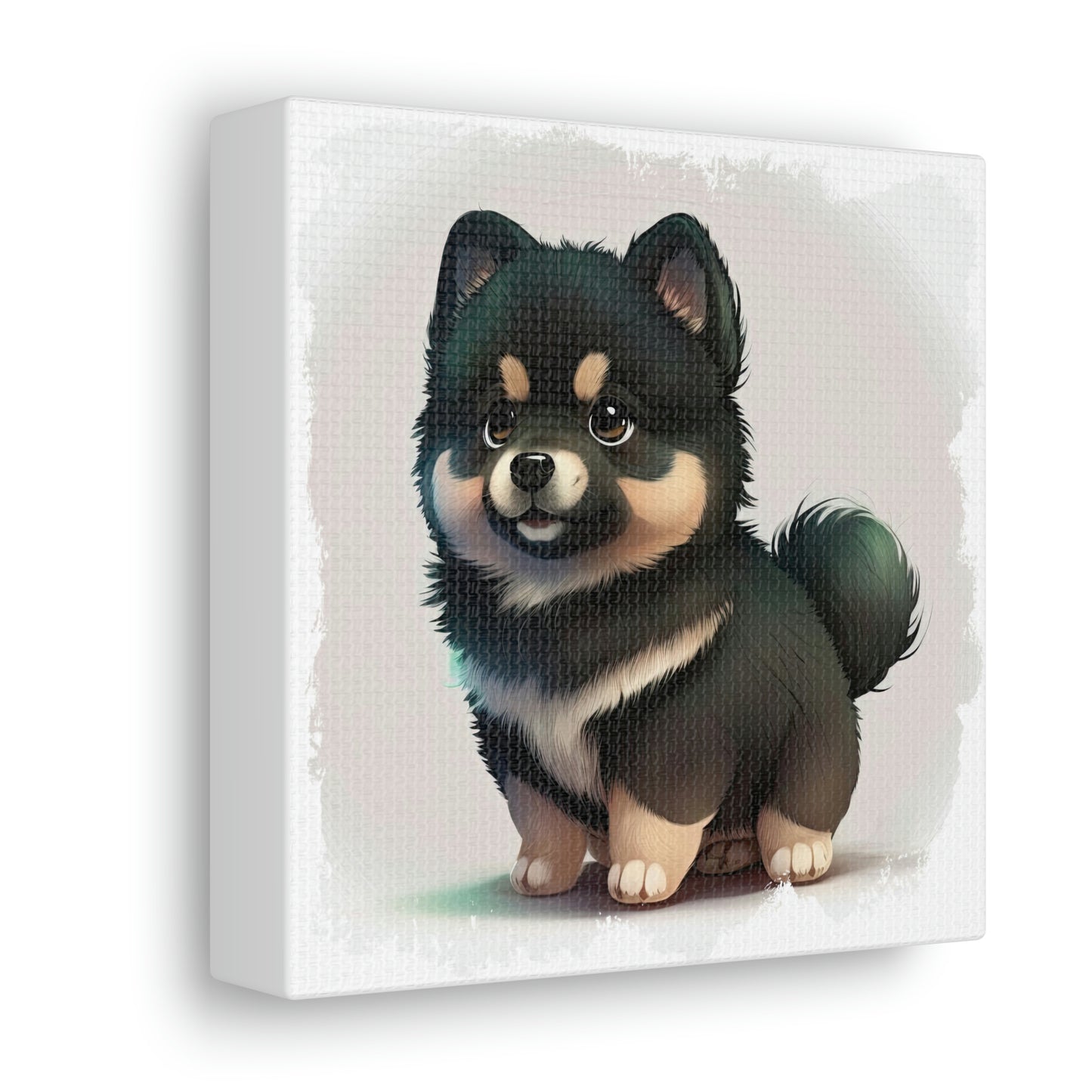 Finnish Lapphund - Cartoon #1 - Canvas