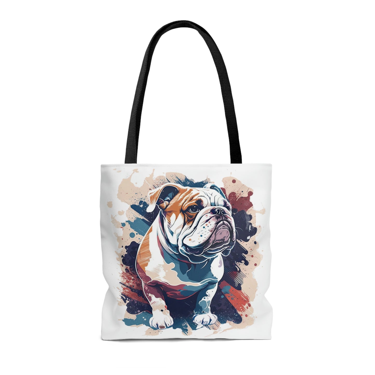 English Bulldog (Splatter) Tote Bag