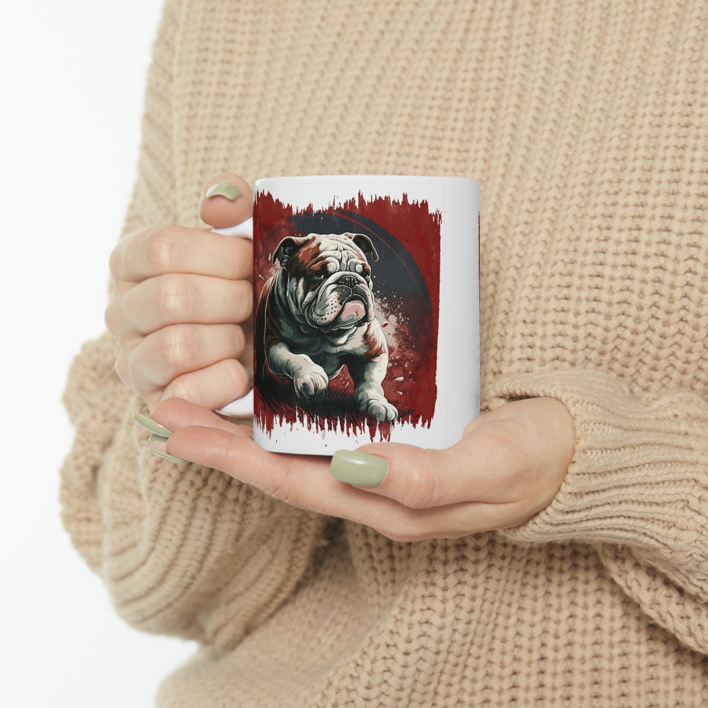 English Bulldog (Walking) Ceramic Mug