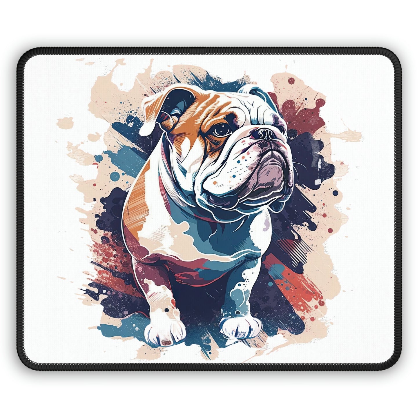 English Bulldog (Splatter) Mouse Pad