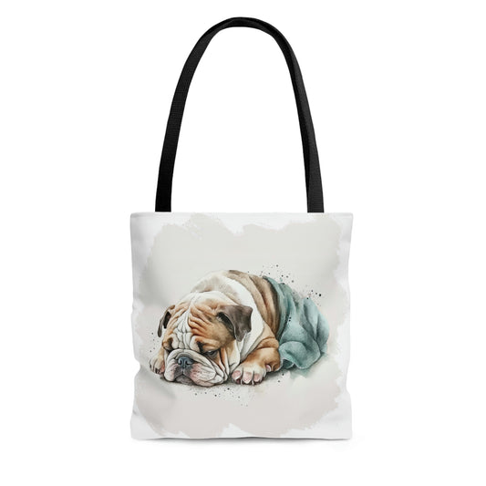 English Bulldog (Sleeping) Tote Bag