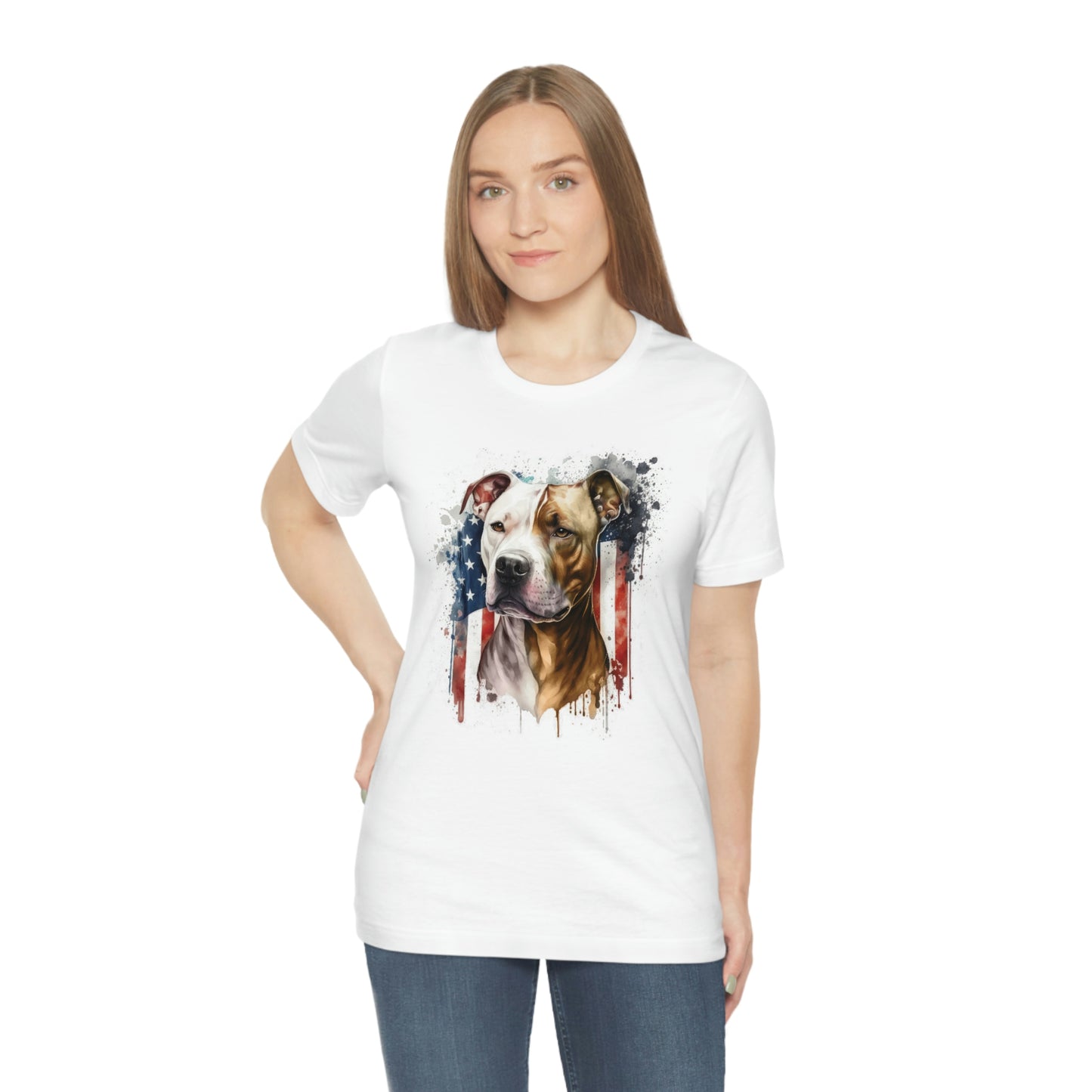 Pit Bull (Patriotic) Unisex Short Sleeve Tee